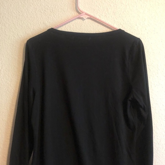 nwt Black Liz Claiborne Long Sleeved Shirt Size M - Picture 8 of 9